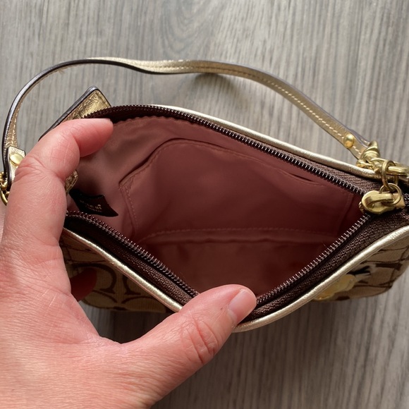 Coach Monogrammed Floral Wristlet - Picture 3 of 5